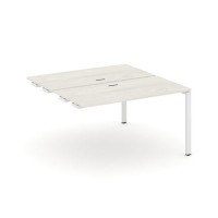 Style Project SN-6P.DPRS-024 (Дуб наварра/Белый металл) Стол приставка к опорным элементам