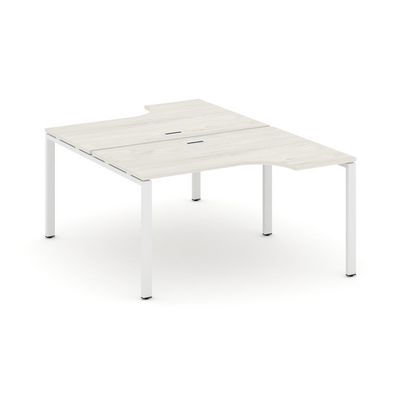 Style Project SN-6P.DRPA-001 (Дуб наварра/Белый металл) Рабочая станция эргономичная