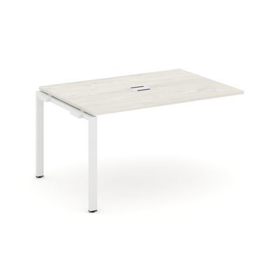 Style Project SN-6P.NSPRG-003 (Дуб наварра/Белый металл) Проходной наборный элемент переговорного стола