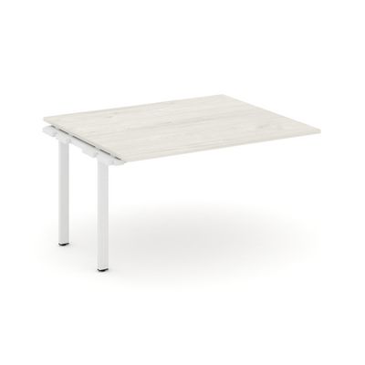 Style Project SN-6P.NSPRG-032.3 (Дуб наварра/Белый металл) Проходной наборный элемент переговорного стола