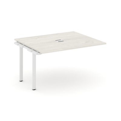 Style Project SN-6P.NSPRG-033 (Дуб наварра/Белый металл) Проходной наборный элемент переговорного стола