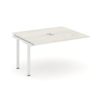 Style Project SN-6P.NSPRG-034 (Дуб наварра/Белый металл) Проходной наборный элемент переговорного стола