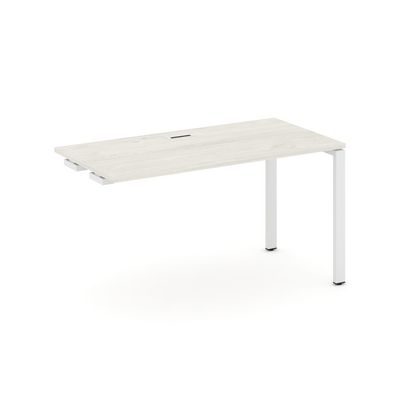 Style Project SN-6P.OPRS-014 (Дуб наварра/Белый металл) Стол приставка к опорным элементам