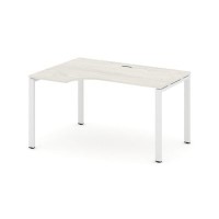 Style Project SN-6P.SPA-001L (Дуб наварра/Белый металл) Стол рабочий эргономичный