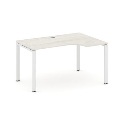 Style Project SN-6P.SPA-002R (Дуб наварра/Белый металл) Стол рабочий эргономичный