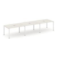 Style Project SN-6P.SPRG-024 (Дуб наварра/Белый металл) Стол переговорный