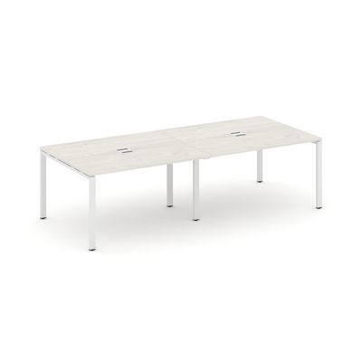 Style Project SN-6P.SPRG-044 (Дуб наварра/Белый металл) Стол переговорный