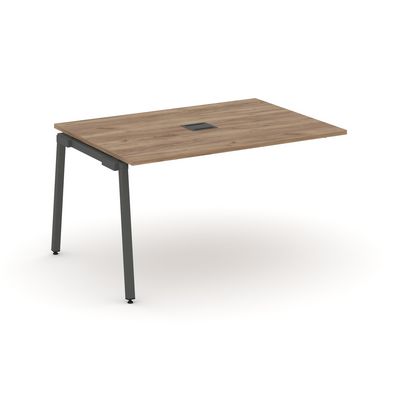 Style Project SN-4A.NSPRG-003 (Дуб табак/Антрацит металл) Проходной наборный элемент переговорного стола