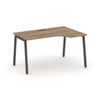 Style Project SN-4A.SPA-001R (Дуб табак/Антрацит металл) Стол рабочий эргономичный