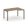 Style Project SN-4P.SPA-021R (Дуб табак/Антрацит металл) Стол рабочий эргономичный