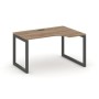 Style Project SN-5O.SPA-022R (Дуб табак/Антрацит металл) Стол рабочий эргономичный