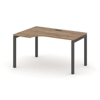 Style Project SN-5P.SPA-012L (Дуб табак/Антрацит металл) Стол рабочий эргономичный