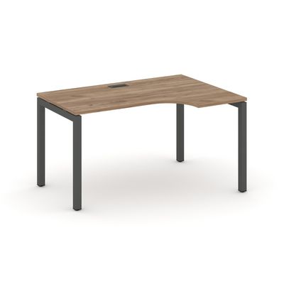 Style Project SN-5P.SPA-012R (Дуб табак/Антрацит металл) Стол рабочий эргономичный