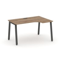 Style Project SN-6A.SPA-002R (Дуб табак/Антрацит металл) Стол рабочий эргономичный