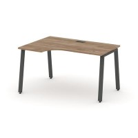 Style Project SN-6A.SPA-012L (Дуб табак/Антрацит металл) Стол рабочий эргономичный