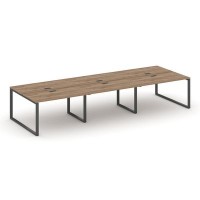 Style Project SN-6O.DRS-073 (Дуб табак/Антрацит металл) Рабочая станция двухсторонняя