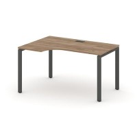 Style Project SN-6P.SPA-012L (Дуб табак/Антрацит металл) Стол рабочий эргономичный