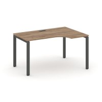 Style Project SN-6P.SPA-012R (Дуб табак/Антрацит металл) Стол рабочий эргономичный