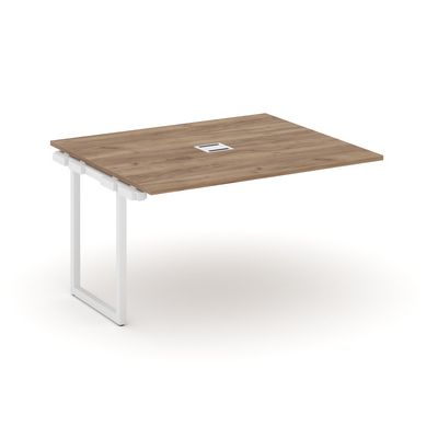 Style Project SN-4O.NSPRG-034 (Дуб табак/Белый металл) Проходной наборный элемент переговорного стола