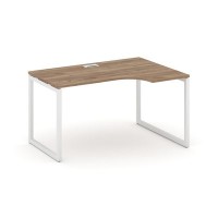 Style Project SN-4O.SPA-002R (Дуб табак/Белый металл) Стол рабочий эргономичный