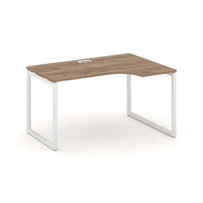 Style Project SN-4O.SPA-002R (Дуб табак/Белый металл) Стол рабочий эргономичный