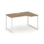 Style Project SN-4O.SPA-012R (Дуб табак/Белый металл) Стол рабочий эргономичный