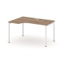 Style Project SN-4P.SPA-001L (Дуб табак/Белый металл) Стол рабочий эргономичный