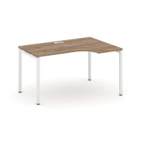 Style Project SN-4P.SPA-022R (Дуб табак/Белый металл) Стол рабочий эргономичный