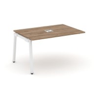 Style Project SN-5A.NSPRG-001 (Дуб табак/Белый металл) Проходной наборный элемент переговорного стола