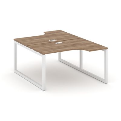 Style Project SN-5O.DRPA-001 (Дуб табак/Белый металл) Рабочая станция эргономичная