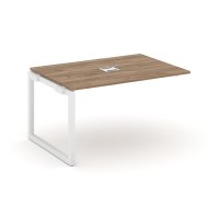 Style Project SN-5O.NSPRG-002 (Дуб табак/Белый металл) Проходной наборный элемент переговорного стола