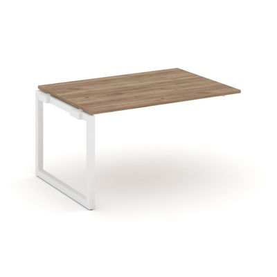 Style Project SN-5O.NSPRG-004.3 (Дуб табак/Белый металл) Проходной наборный элемент переговорного стола