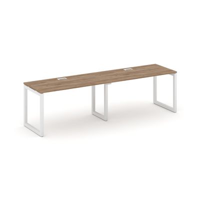 Style Project SN-5O.ORS-023 (Дуб табак/Белый металл) Рабочая станция односторонняя
