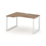 Style Project SN-5O.SPA-001L (Дуб табак/Белый металл) Стол рабочий эргономичный