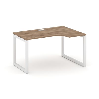 Style Project SN-5O.SPA-001R (Дуб табак/Белый металл) Стол рабочий эргономичный