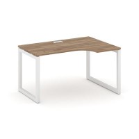 Style Project SN-5O.SPA-022R (Дуб табак/Белый металл) Стол рабочий эргономичный