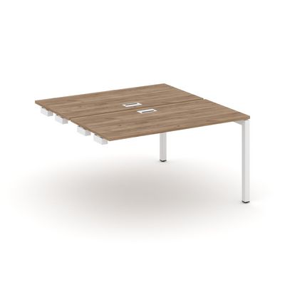 Style Project SN-5P.DPRS-011 (Дуб табак/Белый металл) Стол приставка к опорным элементам