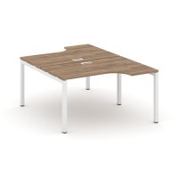 Style Project SN-5P.DRPA-011 (Дуб табак/Белый металл) Рабочая станция эргономичная