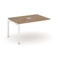 Style Project SN-5P.NSPRG-001 (Дуб табак/Белый металл) Проходной наборный элемент переговорного стола