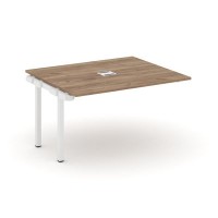 Style Project SN-5P.NSPRG-032 (Дуб табак/Белый металл) Проходной наборный элемент переговорного стола