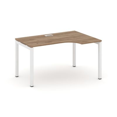 Style Project SN-5P.SPA-001R (Дуб табак/Белый металл) Стол рабочий эргономичный