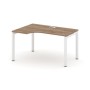 Style Project SN-5P.SPA-011L (Дуб табак/Белый металл) Стол рабочий эргономичный