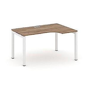 Стайл Проджект SN-5P.SPA-012R (Дуб табак/Белый металл) Стол рабочий эргономичный
