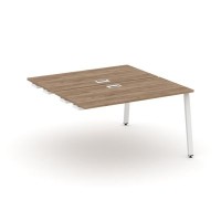 Style Project SN-6A.DPRS-011 (Дуб табак/Белый металл) Стол приставка к опорным элементам
