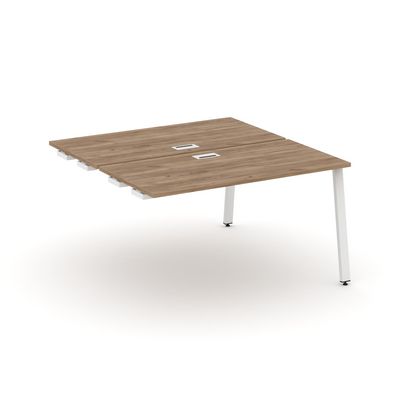 Style Project SN-6A.DPRS-022 (Дуб табак/Белый металл) Стол приставка к опорным элементам