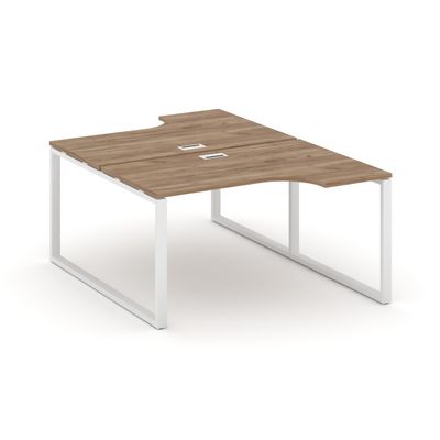 Style Project SN-6O.DRPA-002 (Дуб табак/Белый металл) Рабочая станция эргономичная