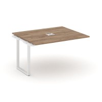 Style Project SN-6O.NSPRG-032 (Дуб табак/Белый металл) Проходной наборный элемент переговорного стола