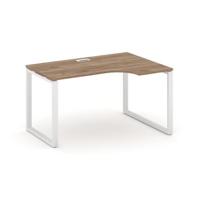 Style Project SN-6O.SPA-001R (Дуб табак/Белый металл) Стол рабочий эргономичный