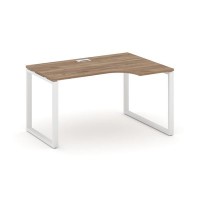 Style Project SN-6O.SPA-021R (Дуб табак/Белый металл) Стол рабочий эргономичный