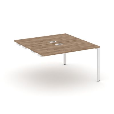 Style Project SN-6P.DPRS-001 (Дуб табак/Белый металл) Стол приставка к опорным элементам